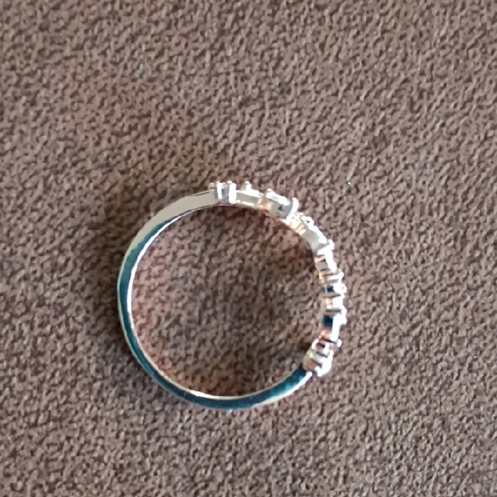 Rose Gold Open Adjustable Leaf Ring - image 4